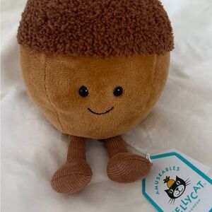Jellycat Brown & Tan Acorn Plush with Corduroy Legs